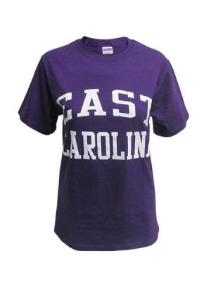 Image of Purple East Carolina Arch Tee